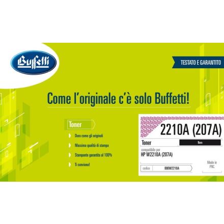 Toner HP - Compatibile 2210A(207A) W2210A(207A) - Nero - 1.350 pag