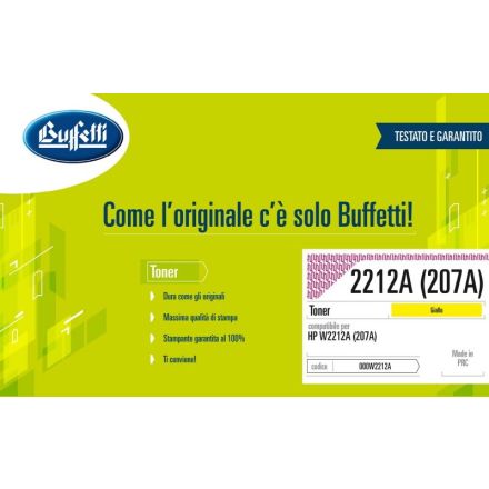 Toner HP - Compatibile 2212A(207A) W2212A(207A) - Giallo - 1.250 pag