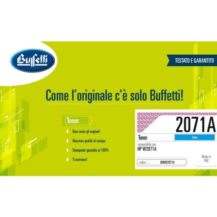 Toner HP - Compatibile 2071A W2071A - Ciano - 700 pag