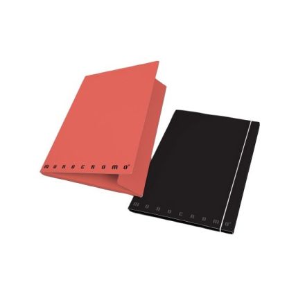 Cartella 3 Lembi A4 Monocromo Plus Dorso 1,2 - Dorso 1,2 - Elastico Tondo - Colori assortiti