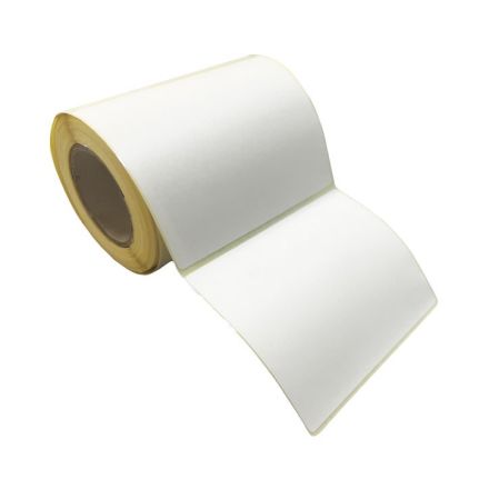 Rotolo da 500 etichette termiche adesive permanenti - f.to 100x100 mm - 1 pista