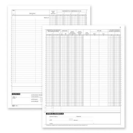 Registro dei Corrispettivi - 16 pagine prenumerate - 31x24,5 cm