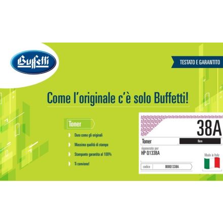 Toner HP - Compatibile Rigenerato 38A Q1338A - Nero - 12.000 pag