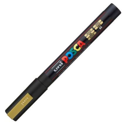 Marcatore Uni Posca a tempera Uni-Ball - tonda - 0,9-1,3 mm - oro - M PC3M ORO